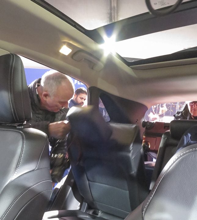 2020 Ford Escape interior rear seats being folded down