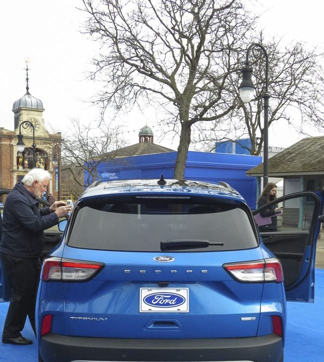 2020 Ford Escape in blue rear view