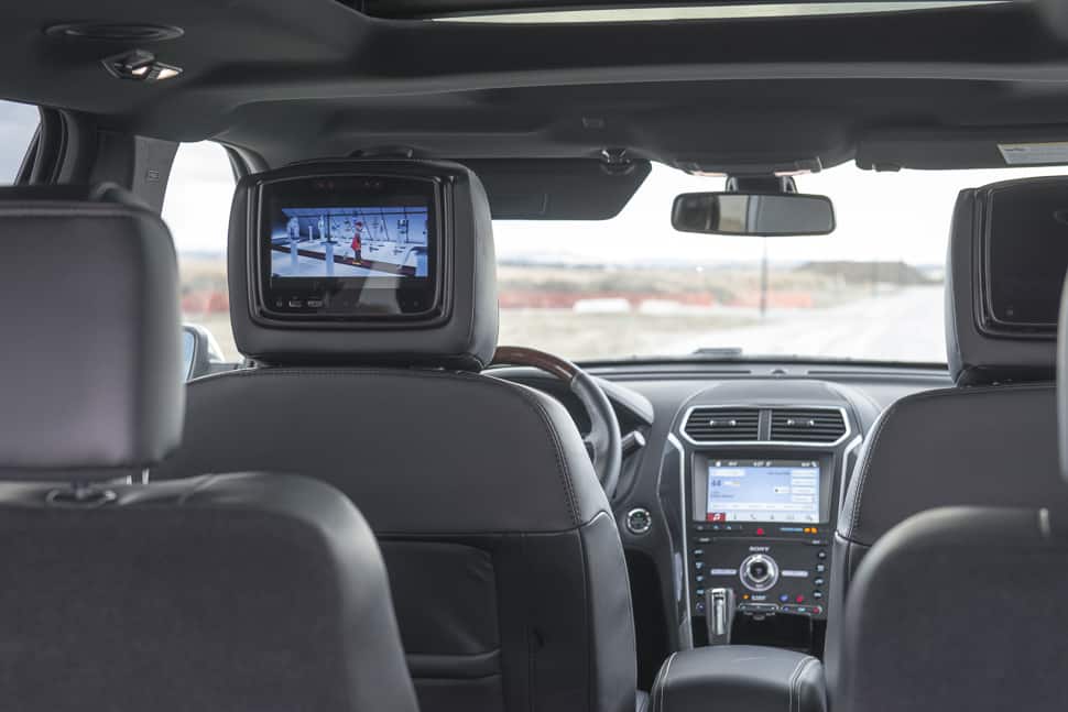 2019 Ford Explorer Platinum - detail second row climate controls. Photo: Ford