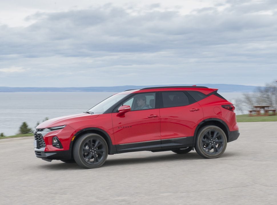 2019 Chevy Blazer RS rolling in red amee reehal