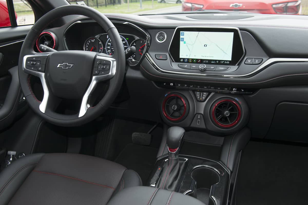 2019 Chevy Blazer RS interior cabin