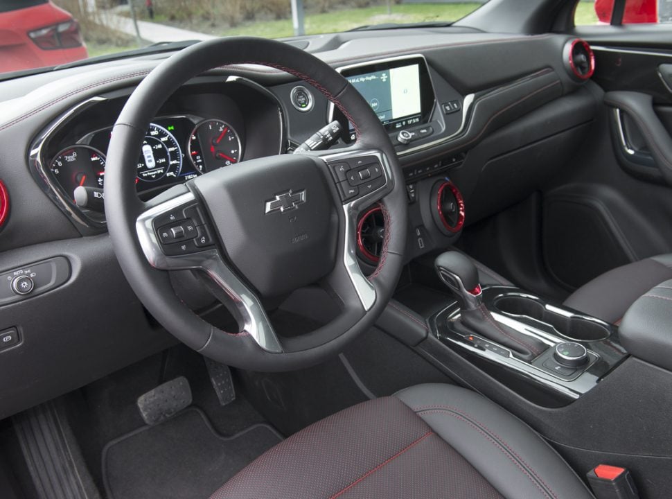 2019 Chevy Blazer RS interior front cabin