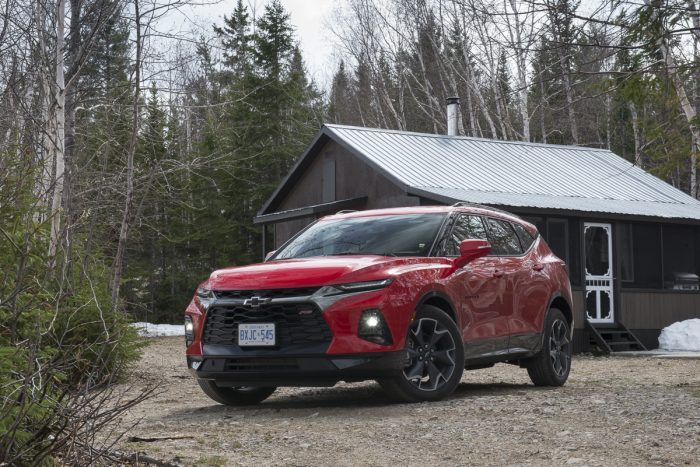 2019 Chevy Blazer RS front profile view