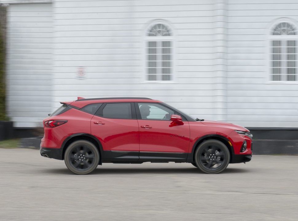 2019 Chevy Blazer RS rolling side view amee reehal