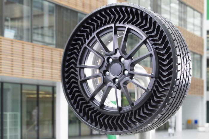 michelin uptis airless tire side view