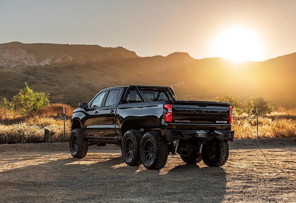 HENNESSEY GOLIATH 6X6 chevy silverado rear view