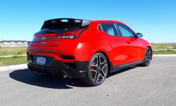 2019 Hyundai Veloster N review rear view