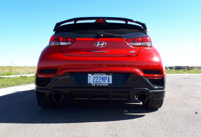 2019 Hyundai Veloster N review rear view