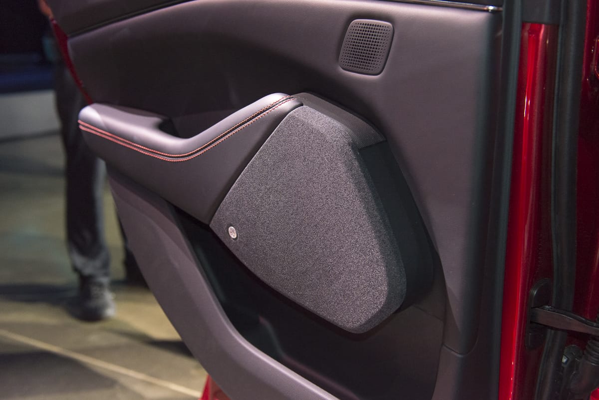 2021 Ford Ford Mustang Mach-E interior B&O speaker door