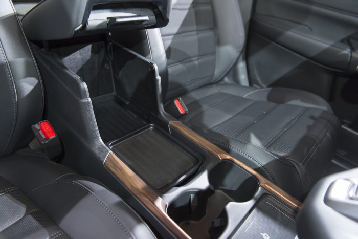 2020 Honda CR-V Hybrid interior rear seats and centre storage