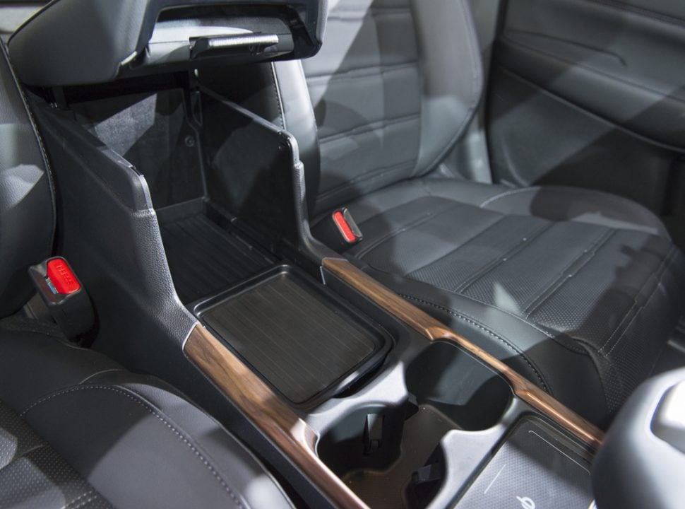 2020 Honda CR-V Hybrid interior rear seats and centre storage