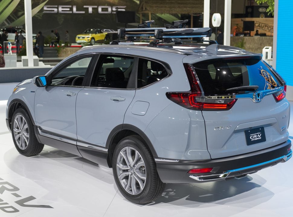 2020 Honda CR-V Hybrid rear profile