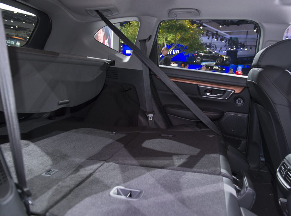 2020 Honda CR-V Hybrid interior rear cabin space with seats down