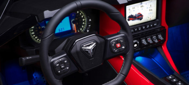 2020 polari slingshot r autocycle interior