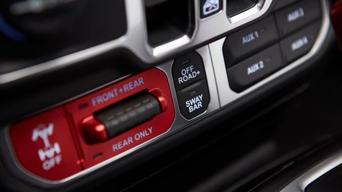 Jeep Gladiator Interior switches