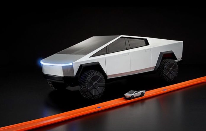 hot wheels rc tesla cybertruck