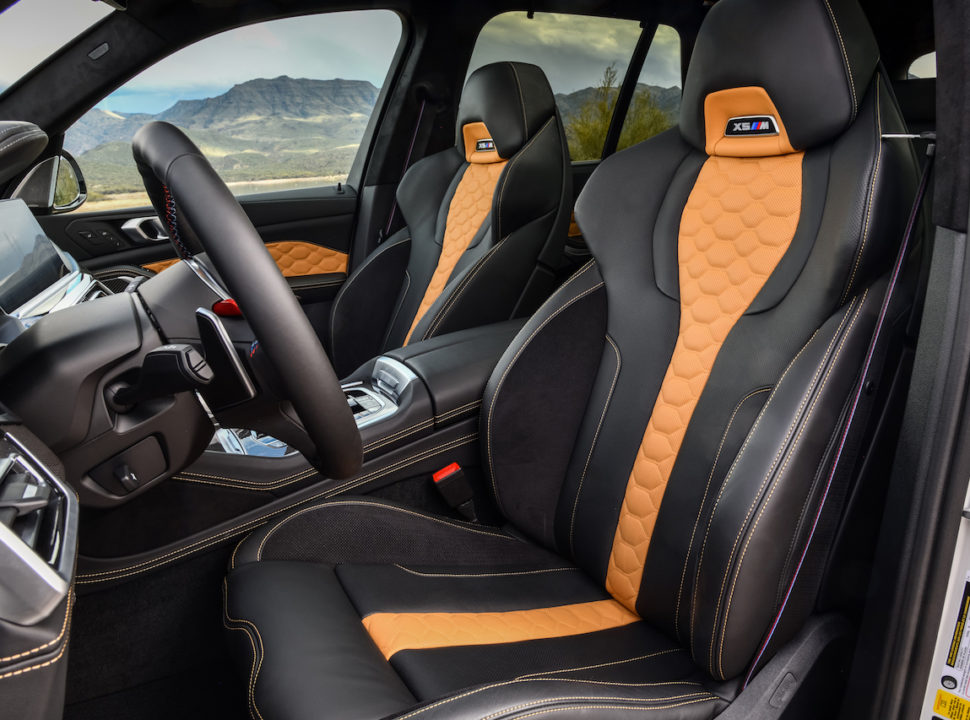 2020 BMW X5 M interior front seats