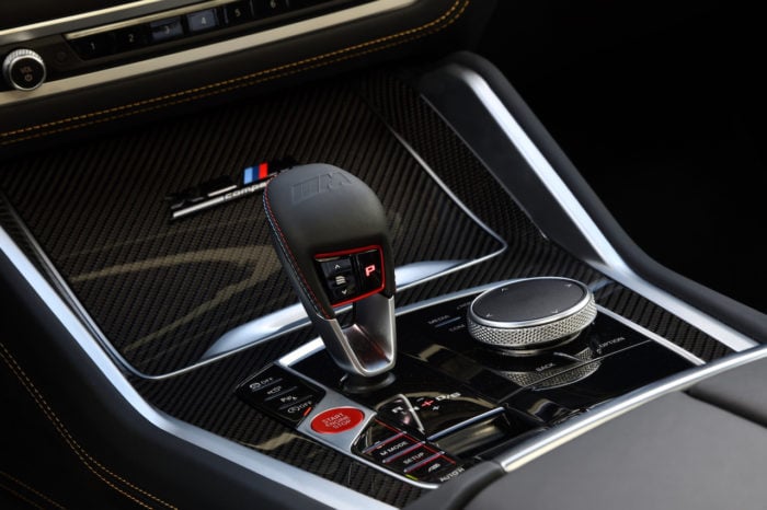 2020 BMW X5 M gear shifter