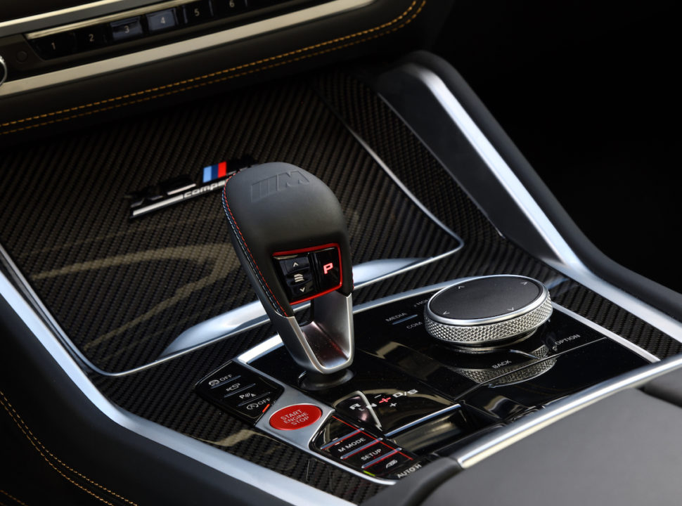 2020 BMW X5 M gear shifter