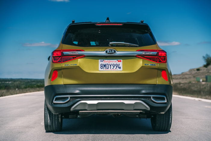 2021 Kia Seltos rear view