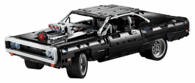 doms charger lego set front view doms charge lego technic set front finished