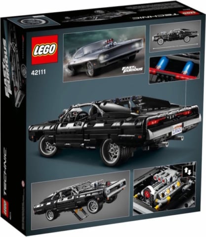doms charger lego set rear doms charge lego technic set box rear