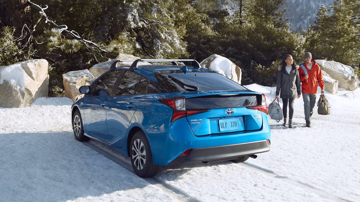 2020 Toyota Prius XLE AWD hatchback rear view