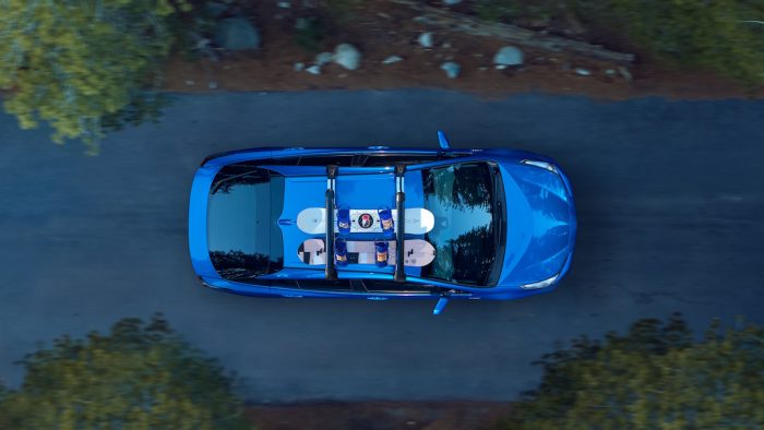 2020 Toyota Prius XLE AWD-e hatchback top view