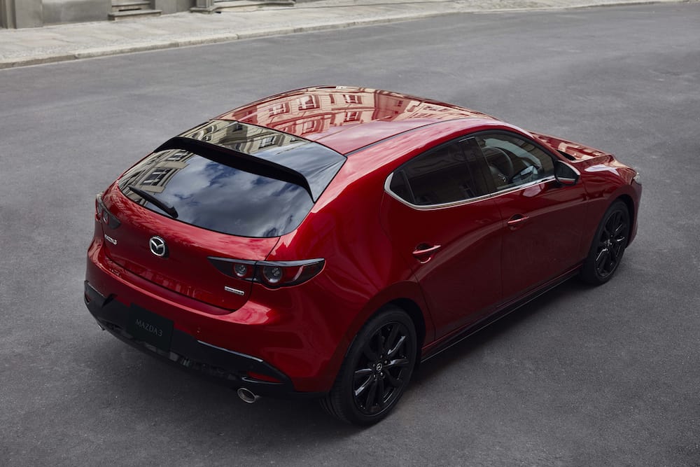 2020 Mazda3 Sport rear