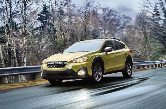 2021 subaru crosstrek sport driving in the rain