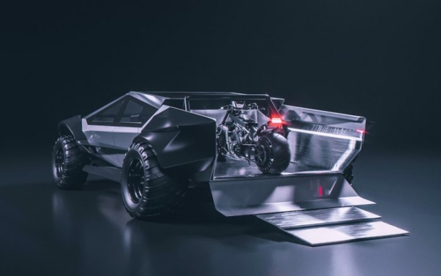 tesla cybertruck redesign Khyzyl Saleem motorcycle