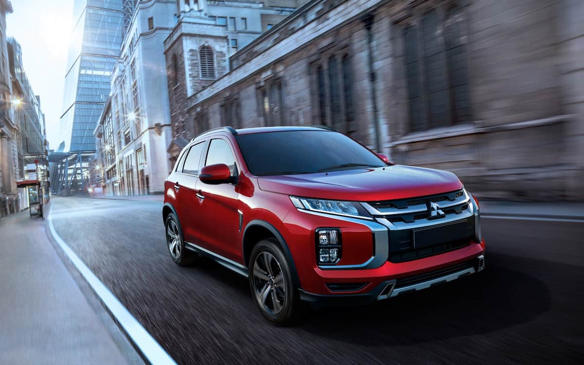 2020 Mitsubishi RVR red driving front