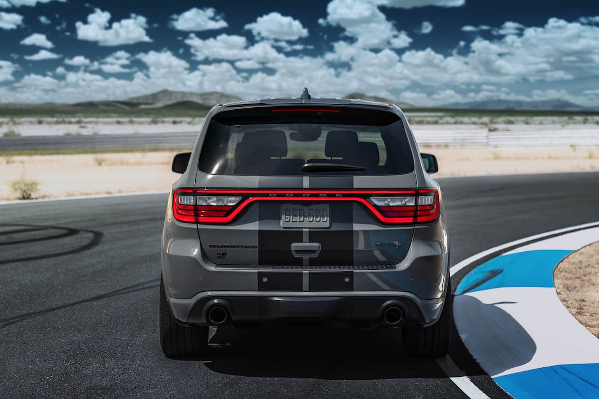 Dodge Durango SRT Hellcat: The exhaust system has been tuned to deliver the throaty, aggressive sound that lets bystanders know this three-row muscle car is something special and distinctly Dodge