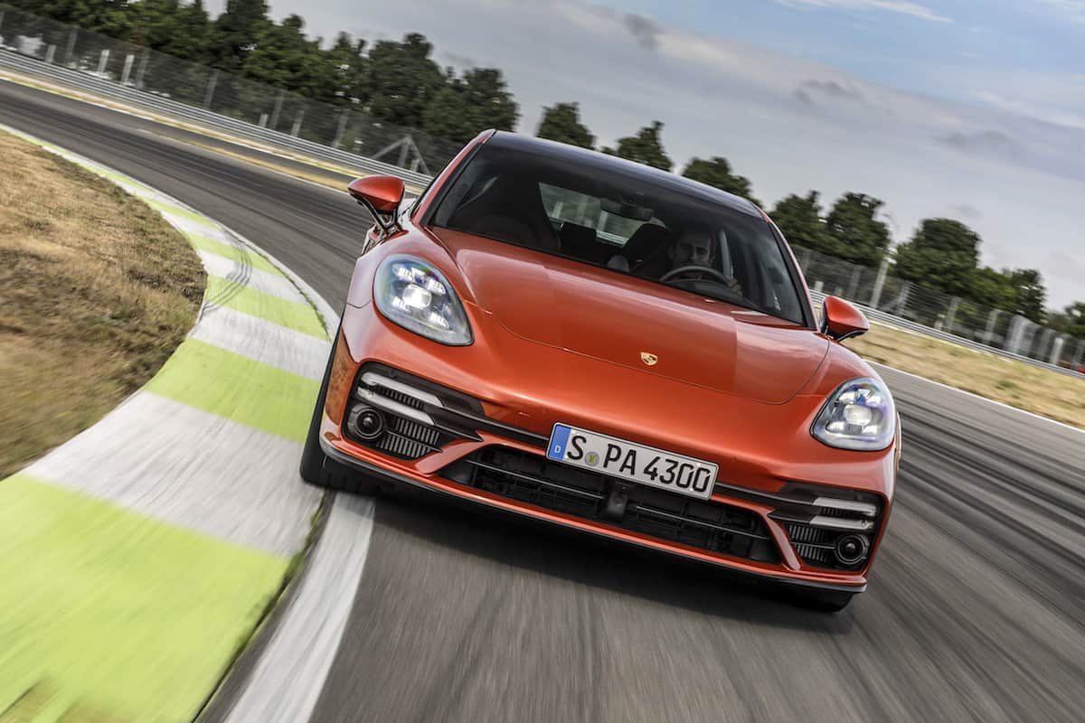 2021 Porsche Panamera Turbo S front driving