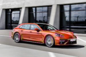 2021 Porsche Panamera Turbo S profile driving