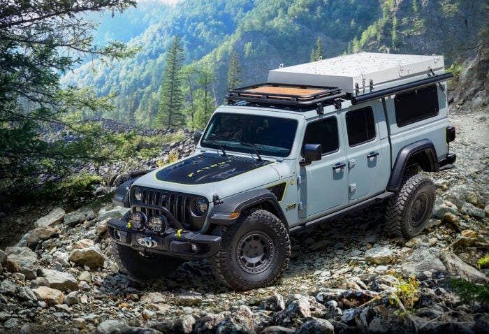 Diesel-powered Jeep Gladiator Overlander “Farout” Concept front