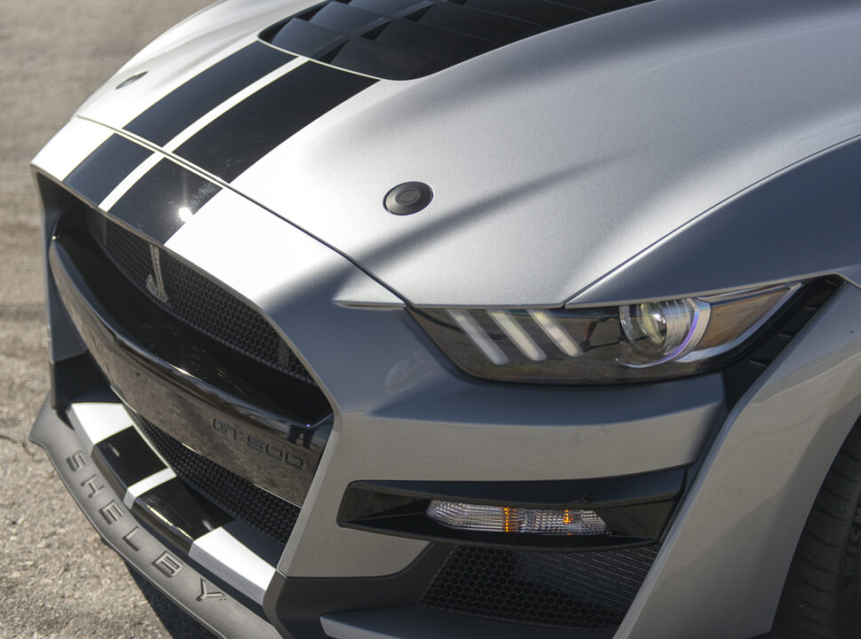 2020 Ford Mustang Shelby GT500 front grill and hood