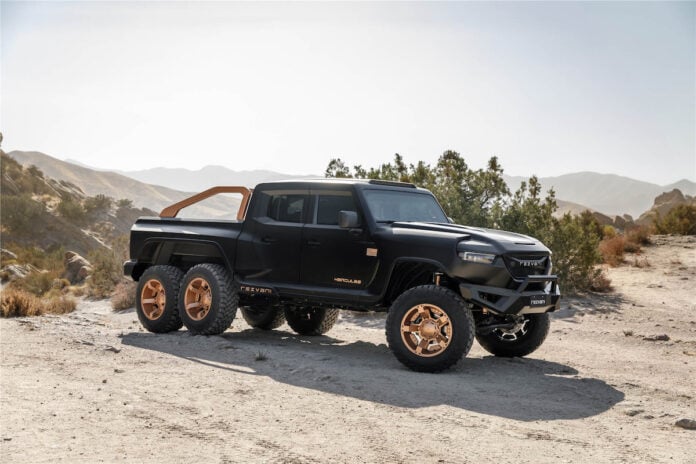 Rezvani Hercules 6x6 truck front view Rezvani Hercules 6x6 truck front view
