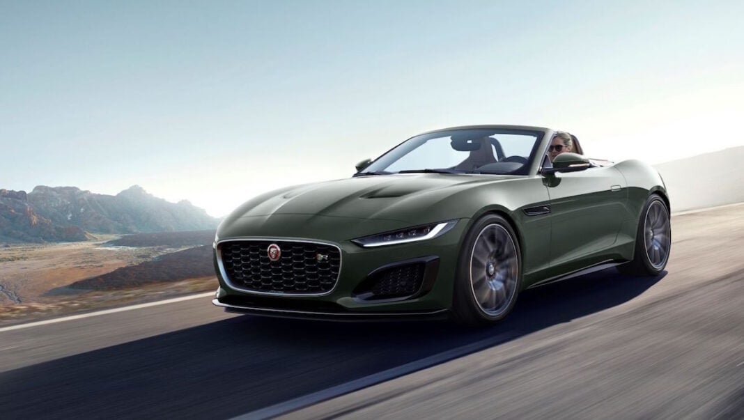 2021 F-Type Heritage 60 Edition convertible in sherwood green