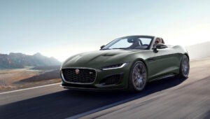 2021 F-Type Heritage 60 Edition convertible in sherwood green