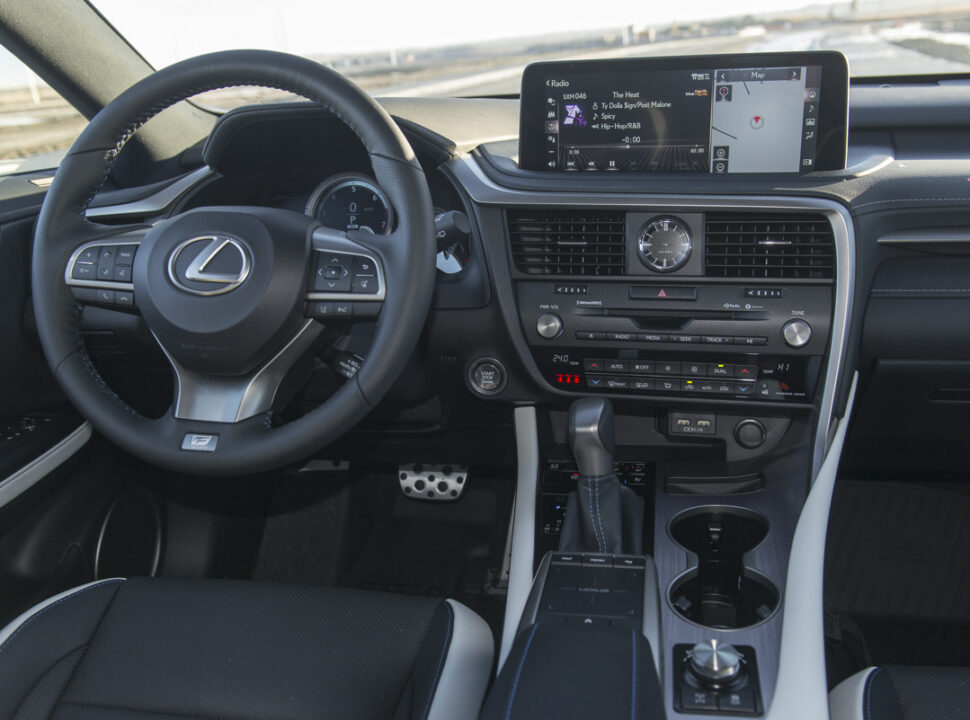2021 Lexus RX 350 Black Line interior front cabin view