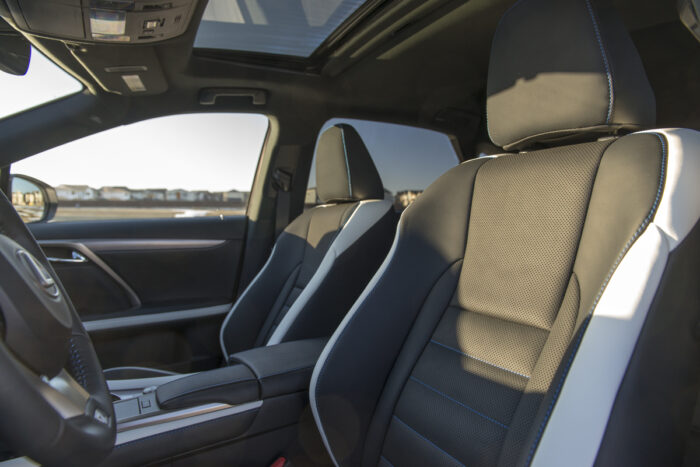 2021 Lexus RX 350 Black Line front seats