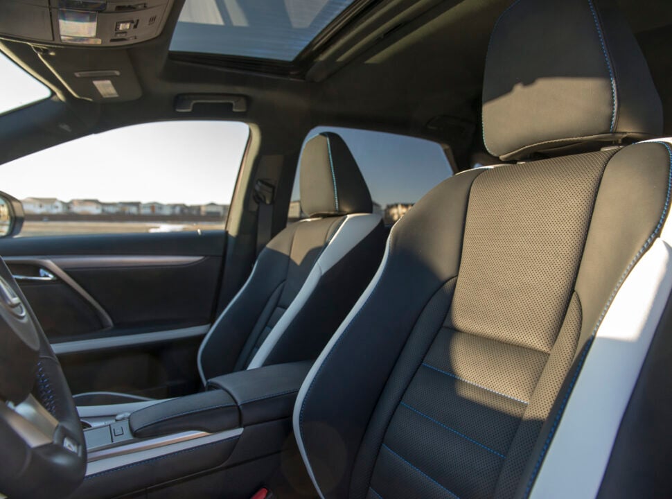 2021 Lexus RX 350 Black Line front seats