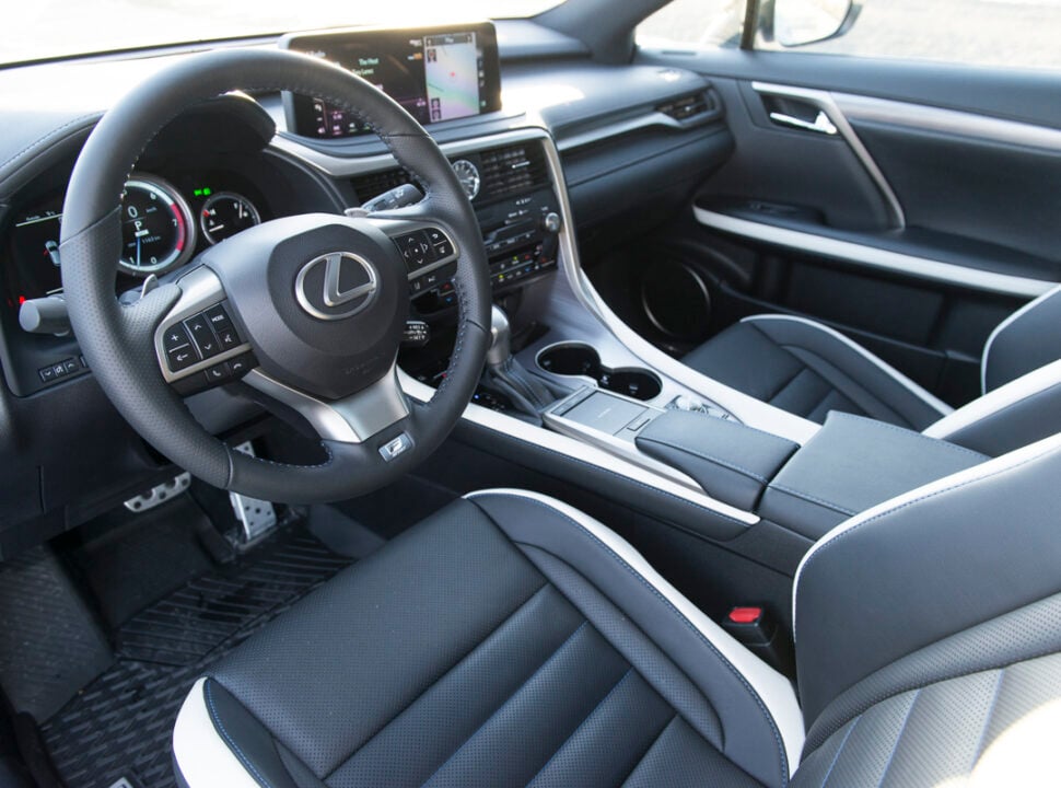 2021 Lexus RX 350 Black Line interior
