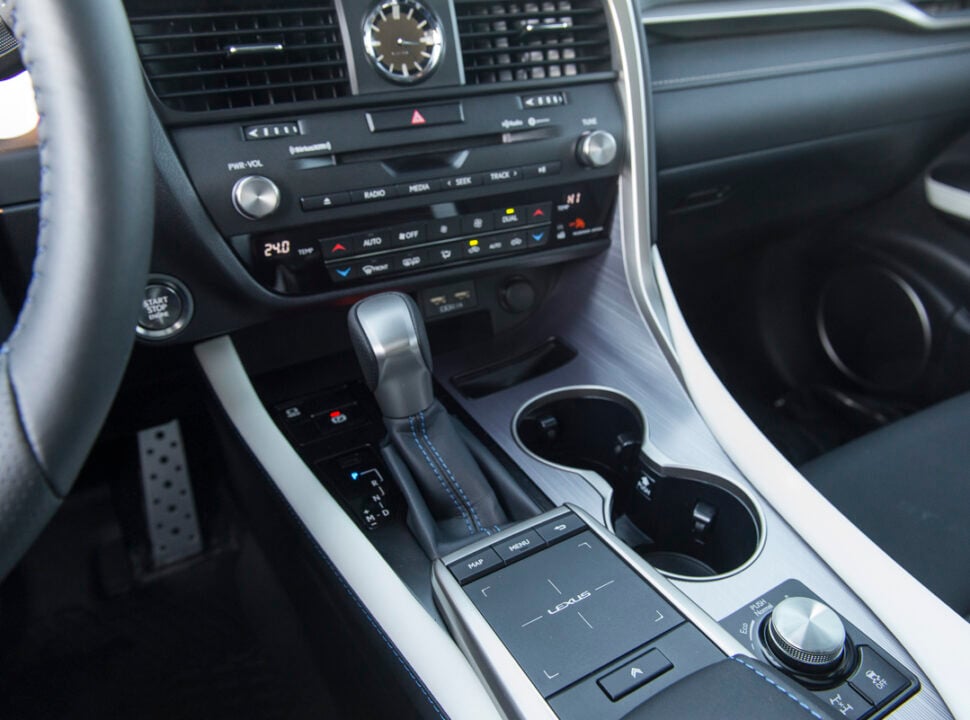 2021 Lexus RX 350 Black Line interior centre stack