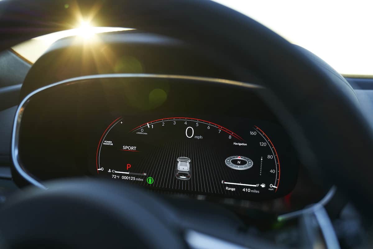 2022 MDX SH-AWD A-Spec gauge detail interior static