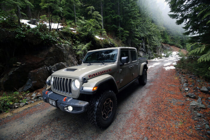 2021 Jeep Gladiator Mojave in the forest