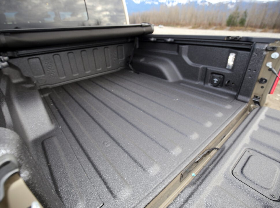 2021 Jeep Gladiator Mojave rear bed with door open