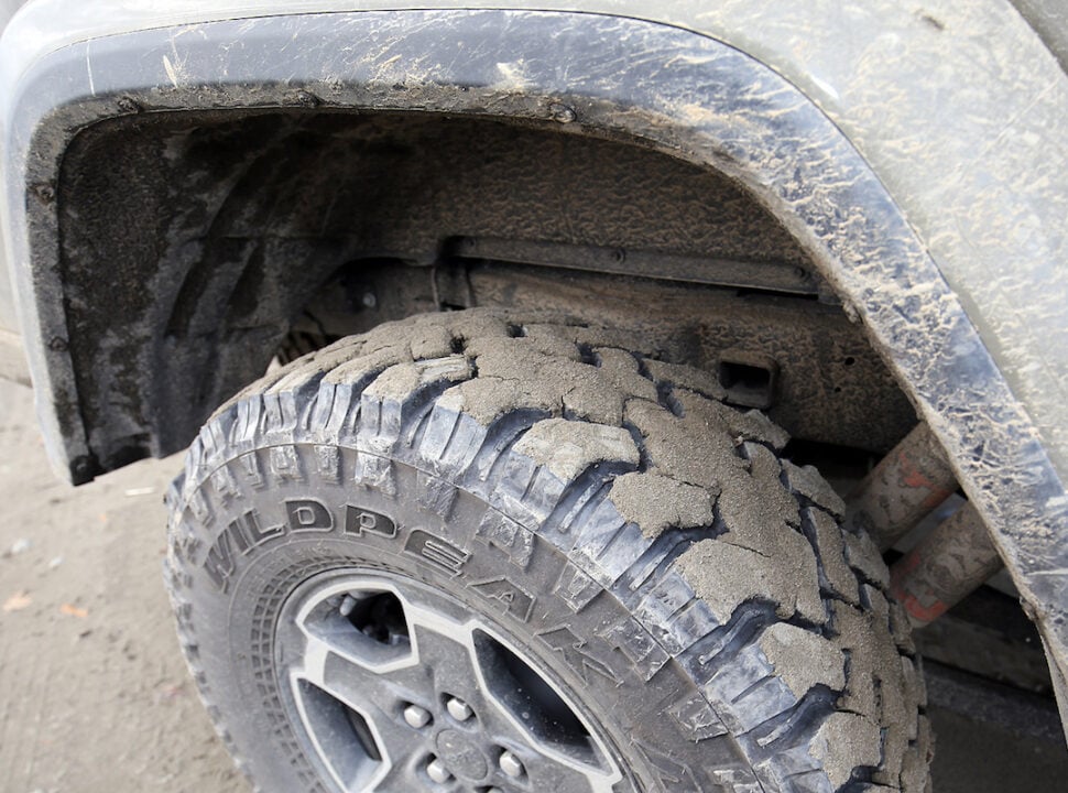 2021 Jeep Gladiator Mojave wheels after off roading