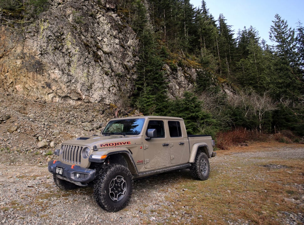 2021 Jeep Gladiator Mojave parked in forest